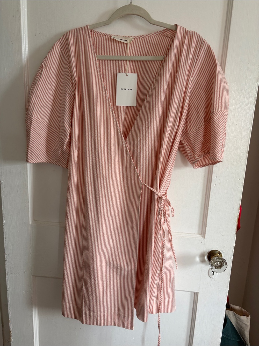 Everlane Dress Seersucker material, candy strip!